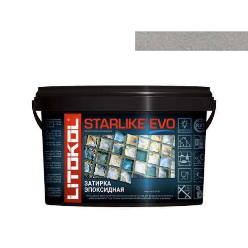 Эпоксидная затирочная смесь STARLIKE EVO, ведро, 1 кг, Оттенок S.110 Grigio Perla – ТСК Дипломат